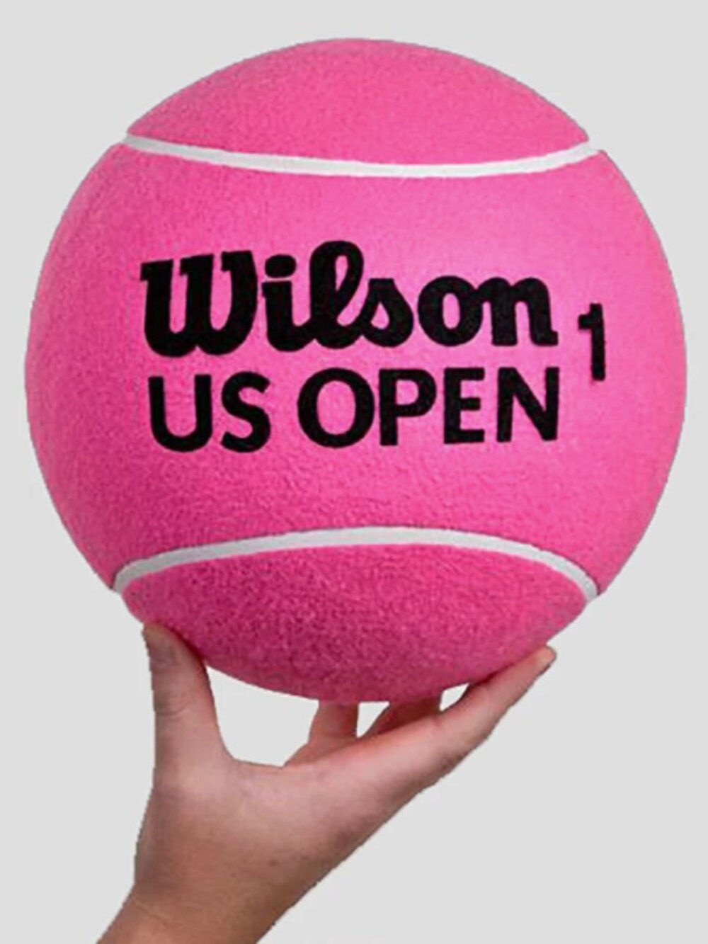Like New Giant Wilson US Open Jumbo 10" Tennis Ball Pink